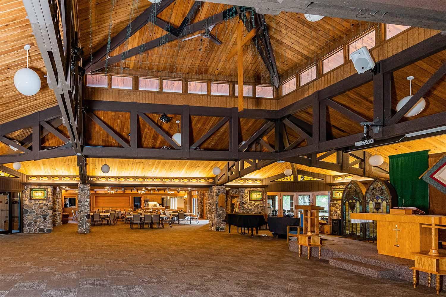 Interior of lodge