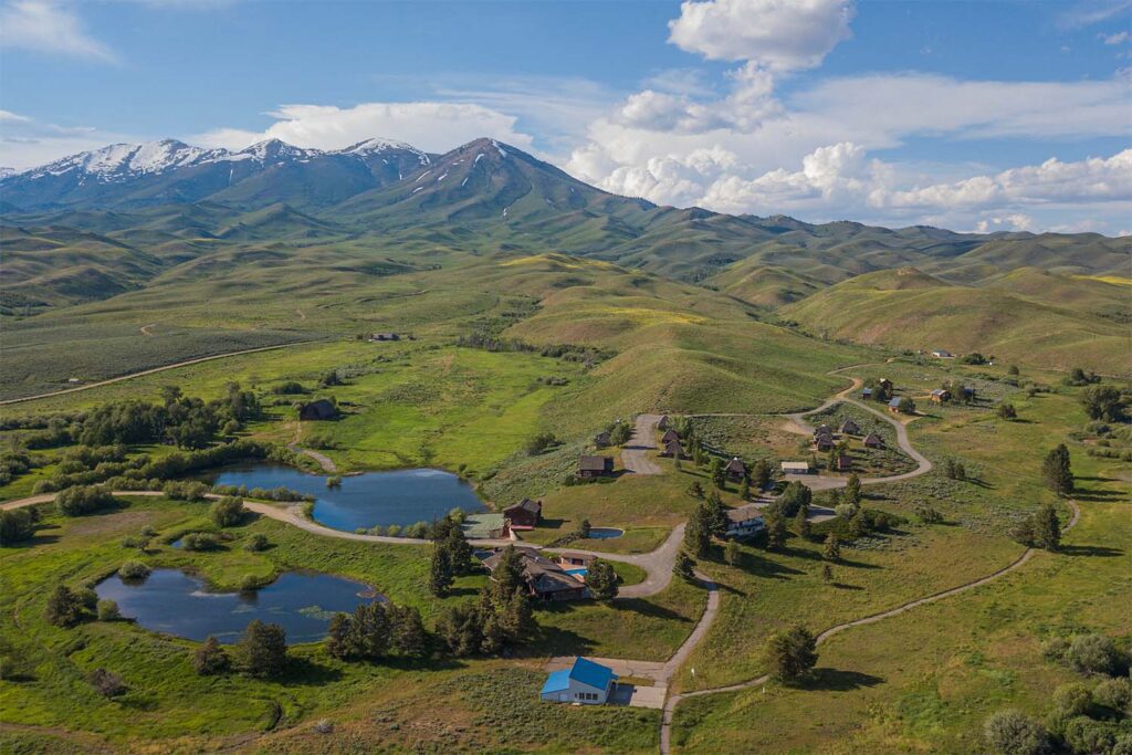 Aerial of Hidden Paradise in Idaho