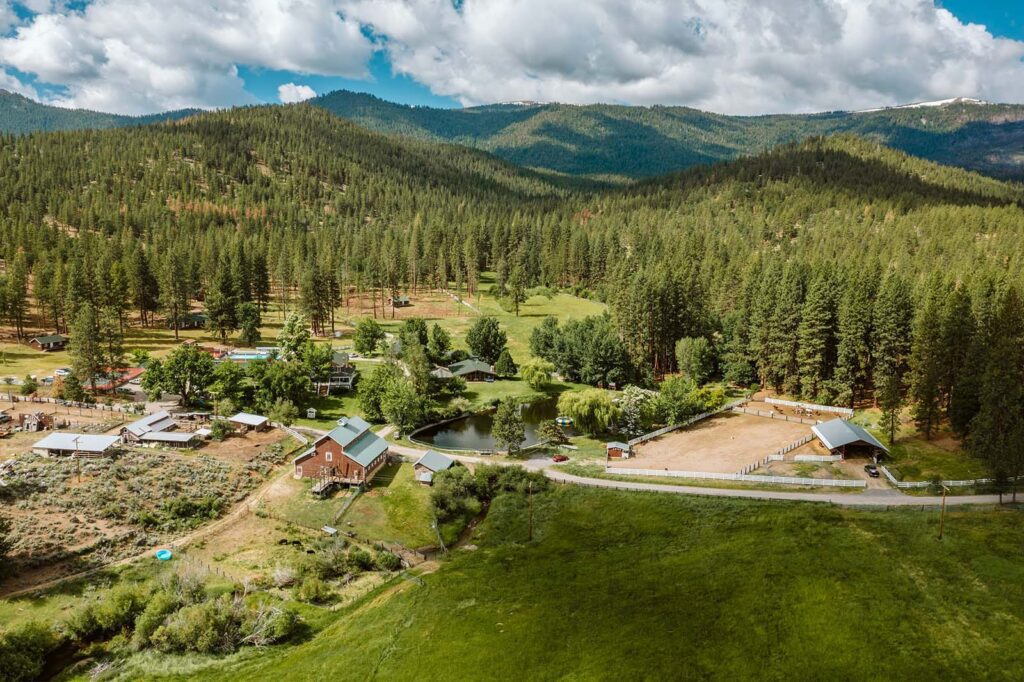 Aerial of Mountain Meadow Ranch