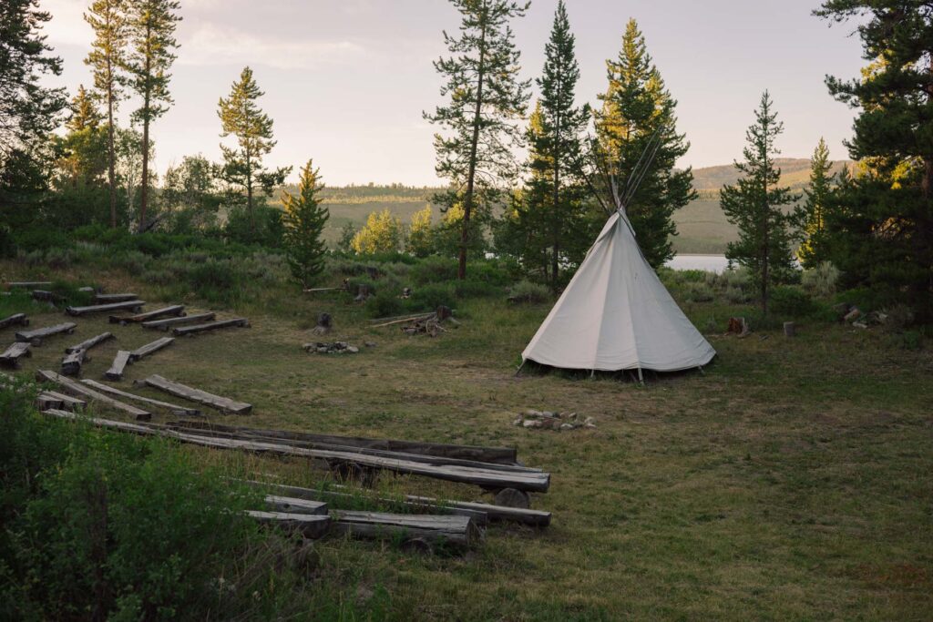 Outdoor ceremony site