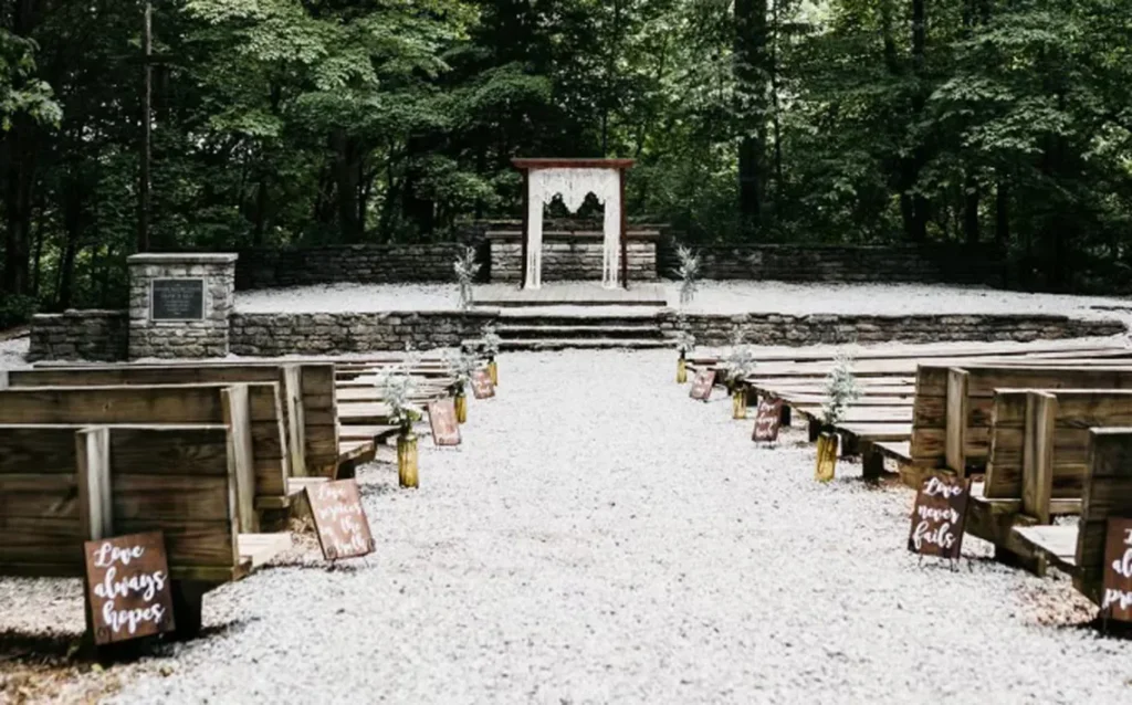 Outdoor ceremony site