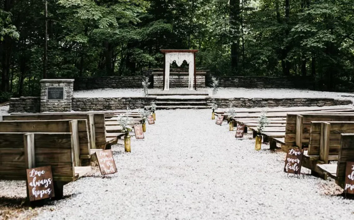 Outdoor ceremony site